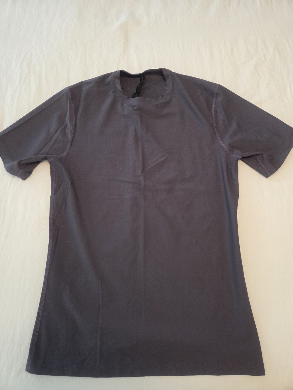 Men's Lululemon Performance Crew Neck T-Shirt - Dark Charcoal